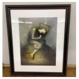 Framed George Watts print "Hope"
