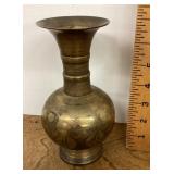 Solid brass vase