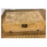 Vintage jewelry box plus contents