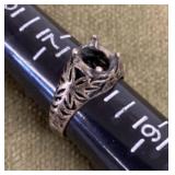Sterling silver ring (missing stone)