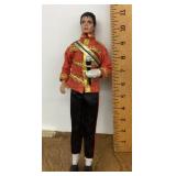 Michael Jackson doll with glove and microphone