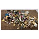 Large lot of costume jewelry earrings
