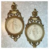 Pair of vintage Dart Industries wall plaques