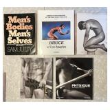 5 male physique/gay interest photo books
