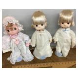 3 Precious Moments dolls