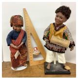 2 Danbury Mint porcelain dolls