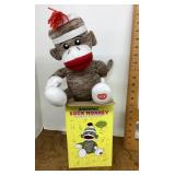 NEW animated musical sock monkey