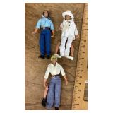 3 Dukes of Hazard action figures