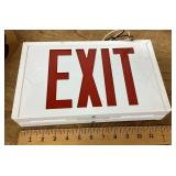 Metal exit sign