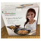 4-piece wok set