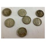7 silver dimes