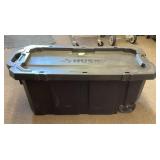 45 gallon Husky tote with wheels