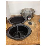 Rival slow cooker with 2 pots