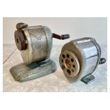 2 vintage Boston pencil sharpeners