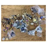 Large group of costume jewelry