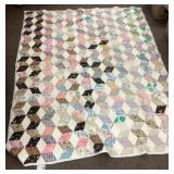 Hand stitched quilt 80" x 60"