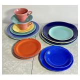 MCM 21 pieces assorted colorful dinnerware