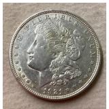1921 Morgan silver dollar