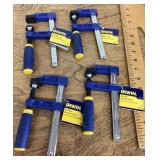 4 Irwin 4" bar clamps