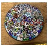Murano millefiori glass paperweight