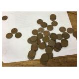 50 Wheat pennies