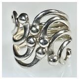 Sterling silver ring --adjustable larger