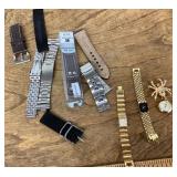 3 womenï¿½s watches PLUS assorted watch bands