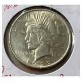1922 Peace dollar