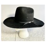 Eddy Bros. black cowboy hat Size 7-1/8