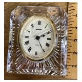German crystal vanity clock