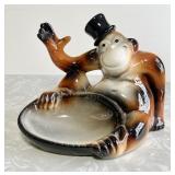 Vintage 1961 ceramic monkey dresser valet