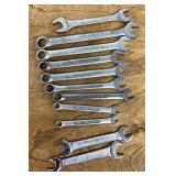 Craftsman combo wrenches-- incomplete set