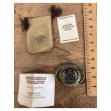 Missouri statehood belt buckle