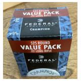 Federal 22LR ammo-- full unopened box