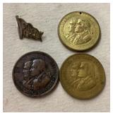 1904 Worlds Fair Tokens and pin