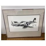 Joe Milich P51 Mustang print --signed and numbered