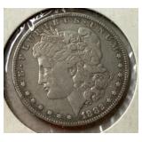 1882 Morgan silver dollar