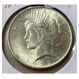 1922 Peace dollar