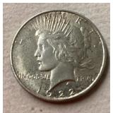 1922 Peace dollar