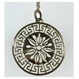 Gold over sterling pendant on 16" chain