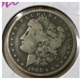 1900-O Morgan silver dollar