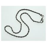 Sterling silver rope chain ankle bracelet