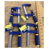 4 Irwin 4" bar clamps