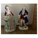 Pair of hand painted Japan porcelain figurines