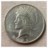 1922 Peace dollar