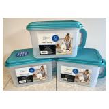 21-cup pantry storage containers x3