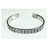 Heavy sterling silver cuff bracelet
