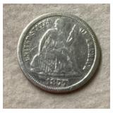 1877-CC Seated Liberty dime
