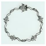 Sterling silver bracelet with CZs