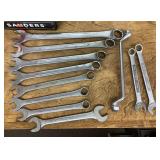 Group of S-K combo wrenches+ misc wrenches